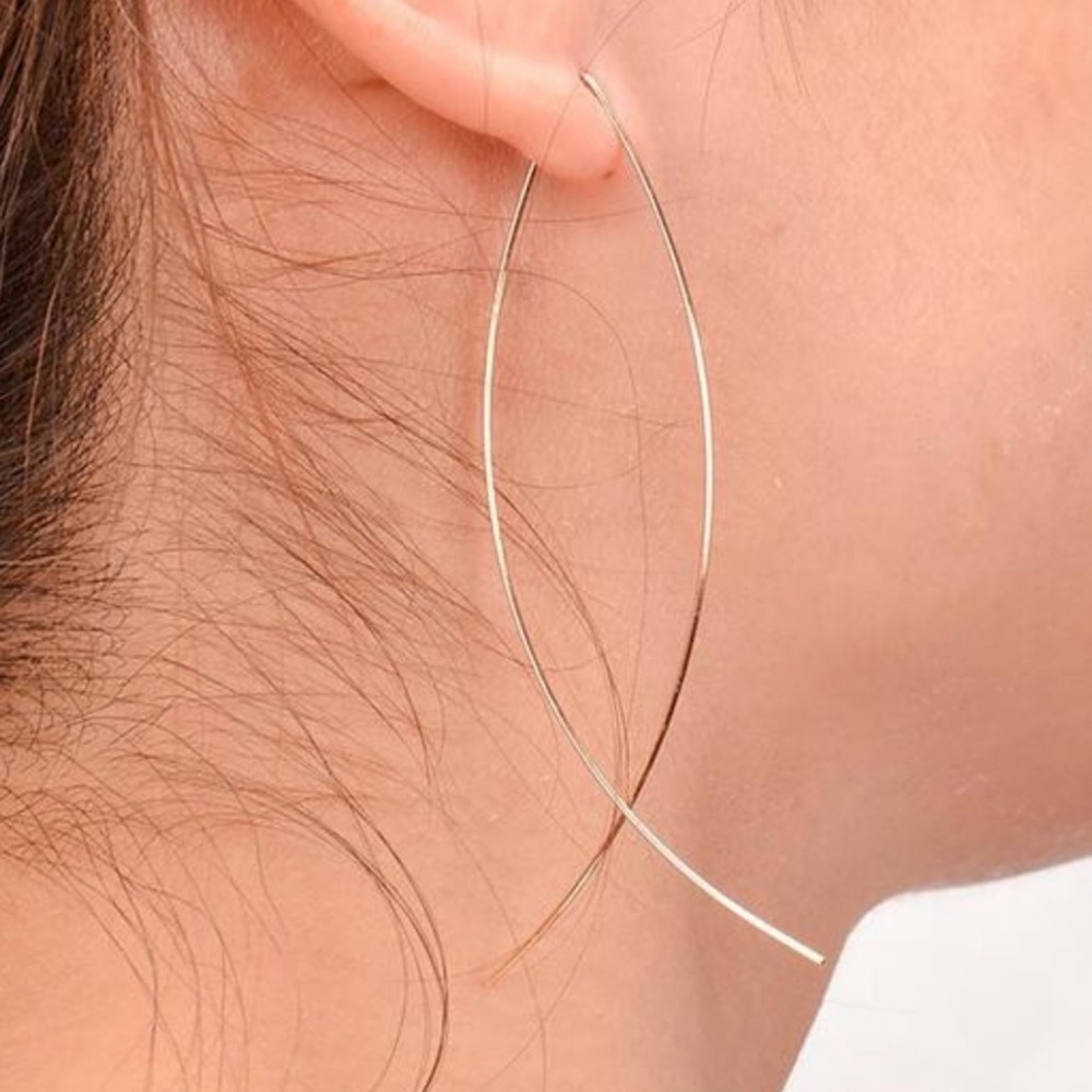 NEW Silver Fish Hoop Earring